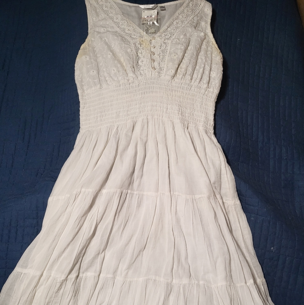 Boho Cotton Midi-length Dress